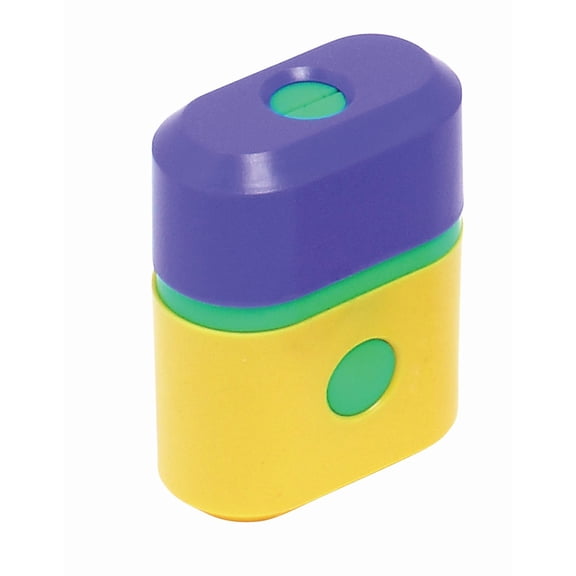 Baumgartens Button Release Pencil Sharpener Single Hole ASSORTED Colors 19502