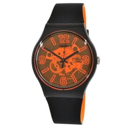 Swatch SKELETOR Silicone Mens Watch SUOB134 - Walmart.com