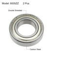thumbnail image 2 of 6005ZZ Deep Groove Ball Bearings Z2 25mmx47mmx12mm Double Shielded Carbon Steel 2pcs, 2 of 4