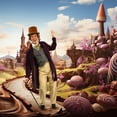 thumbnail image 3 of Willy Wonka Classic Chocolate Man Adult Costume, Standard, 3 of 5