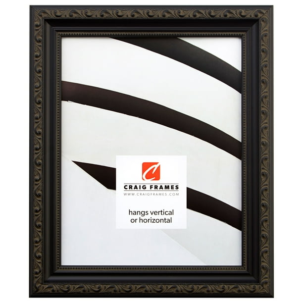 Craig Frames Ancien 18 X 36 Inch Picture Frame Ornate Antique Black Walmart Com Walmart Com