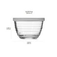 Libbey Small Glass Bowls with Lids, 6.25ounce, Set of 8
