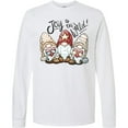 thumbnail image 3 of Inktastic Joy to the World Christmas Gnomes Long Sleeve T-Shirt, 3 of 5