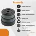 thumbnail image 2 of maXpeedingros 8 Pack Body Mount Kit for Ford F-250 F-350 2008-2016 Silicone Cab Mount Bushings (Gray), 2 of 10