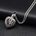 thumbnail image 2 of Huanledash Heart Shape Dad Keepsake Ashes Cremation Pendant Memorial Urn Necklace Jewelry, 2 of 6
