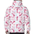 thumbnail image 7 of Pofeuu Seahorse and Starfish Print Mens Casual Hooded Collar Drawstring Hoodies Pullover Sweatshirts Casual Long Sleeve Shirts-XX-Large, 7 of 7