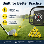 Infidev 20Pcs/Pack Golf Balls Stripe Foam Sponge Balls Practice Training Aids for Men and Women