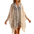 thumbnail image 2 of Lace Floral Shawls and Wraps for Women Evening Formal Dresses Wedding Bridal Shawl Scarf Beige One Size, 2 of 5