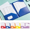 thumbnail image 4 of Plastic File Folders with Pockets, Heavy Duty 2 Pocket Document Organizer Folder with Inner Flap, Waterproof Letter Size File Folders for Office, School, and Home Organization, 4 of 4