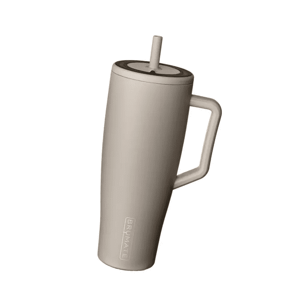 40 oz Tumbler with Handle and Straw 100 Leakproof Insulated Tumbler with Lid and Straw Made of Stainless Steel Cup Holder Friendly Base 40oz Mocha perfect for dates, birthdays, Valentine's Day