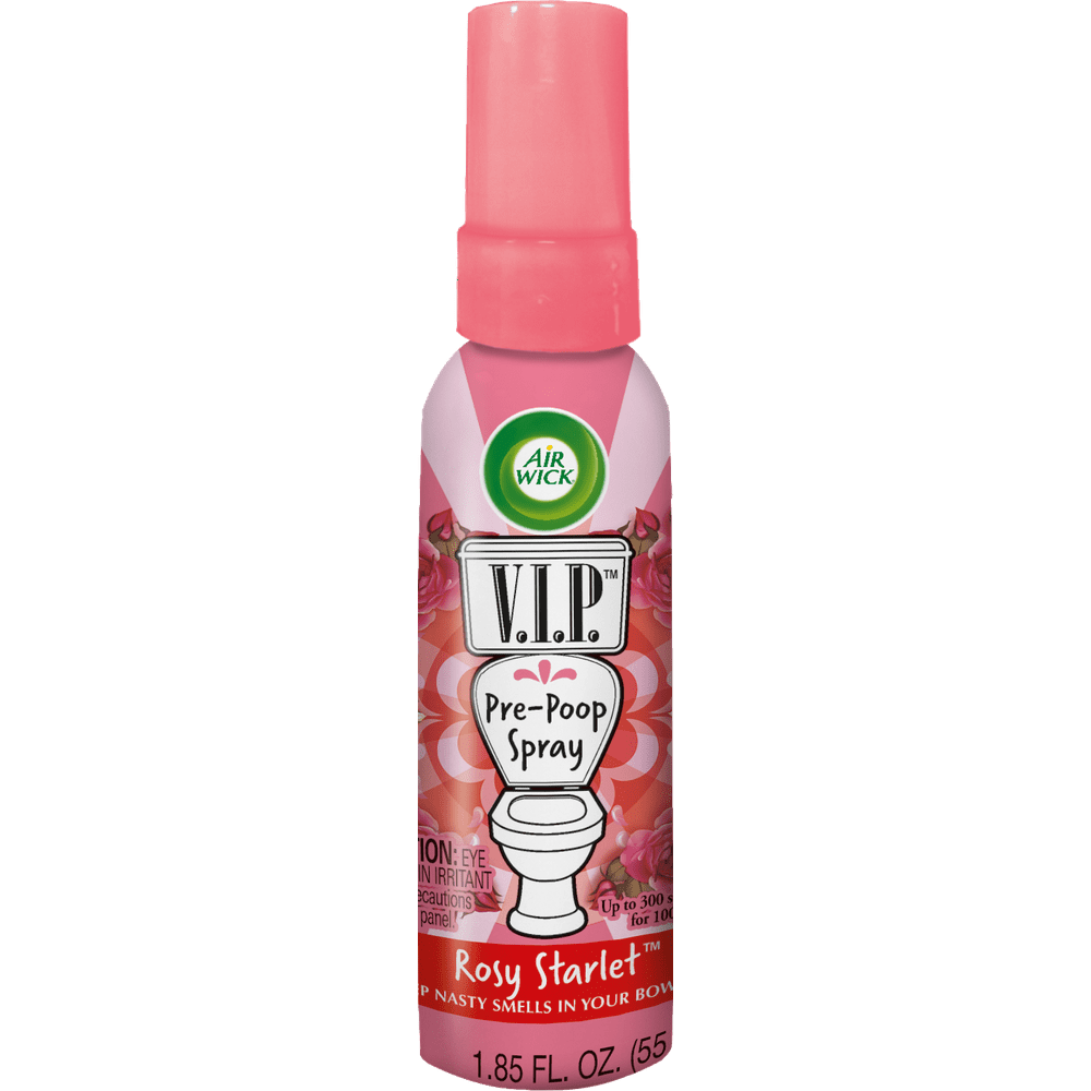Air Wick V.I.P. PrePoop Toilet Spray, 1.85 oz (Travel Size), Rosy