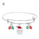 thumbnail image 1 of Pulsera para mujer, regalo de Navidad, pulsera de cristal expandible de Papá Noel para niñas y mujeres, ideal para Acción de Gracias, pulsera de moda., 1 of 2