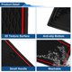 thumbnail image 5 of Alfombrilla antideslizante para automóvil para VW Polo MK6 2018-2024, alfombrilla de almacenamiento antideslizante de PVC para el compartimento de la puerta, 12 Pcs en rojo, 5 of 6
