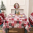 thumbnail image 3 of Red New Year Tablecloth Christmas Tablecloth Kitchen Christmas Decoration Luxury Rectangular Coffee Table Tablecloth, 3 of 6