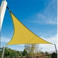 thumbnail image 2 of Coolaroo Coolhaven Outdoor Sun Shade Sail 95% UV Block Protection for Garden, Patio, Backyard, 18' Triangle, Sahara, 2 of 6