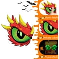thumbnail image 2 of 3D Halloween Hanging Spooky Eyes Decoration, 1 Pair Realistic Scary Demon's Eyes for Yard Sign Lawn Window Outdoor Indoor,Glow in The Dark Peeping Eyeball Window Decor (C), 2 of 8