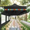 thumbnail image 2 of HOTEEL 10x30 ft Canopy with Extended Awning, Heavy Duty EZ Pop up Folding Canopy Tent with Roller Bag, Rainproof&Sunproof Awning Gazebo Shelter for Party Events, Market, Vendor, Black, 2 of 9