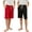 Black-Red, variant on Boy's and Girl's Casual Soft Cotton Pajama Shorts, Grey Blue (2)