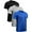 33# 3Pack:Black+Gray+Blue, variant on NELEUS Mens Dry Fit Mesh Athletic Shirts 3 Pack,Black+Gray+Olive Green,US Size S