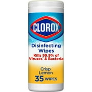 Clorox Bleach-Free Disinfecting and Cleaning Wipes, Crisp Lemon, 35 Count