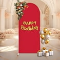 thumbnail image 2 of 1.8m Modern Arch Stand & Background Decoration Cover Stand Birthday Arch Frame Set Red, 2 of 23