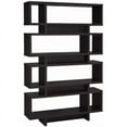 thumbnail image 1 of Coaster 4-Tier Contemporary Wood Open Back Bookcase in Cappuccino, 1 of 4