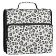 thumbnail image 5 of FORMRS Zipper Binder with Shoulder Strap 2-inch Ring 500 Sheet Capacity File Bag, Gray Leopard Pattern, 5 of 5