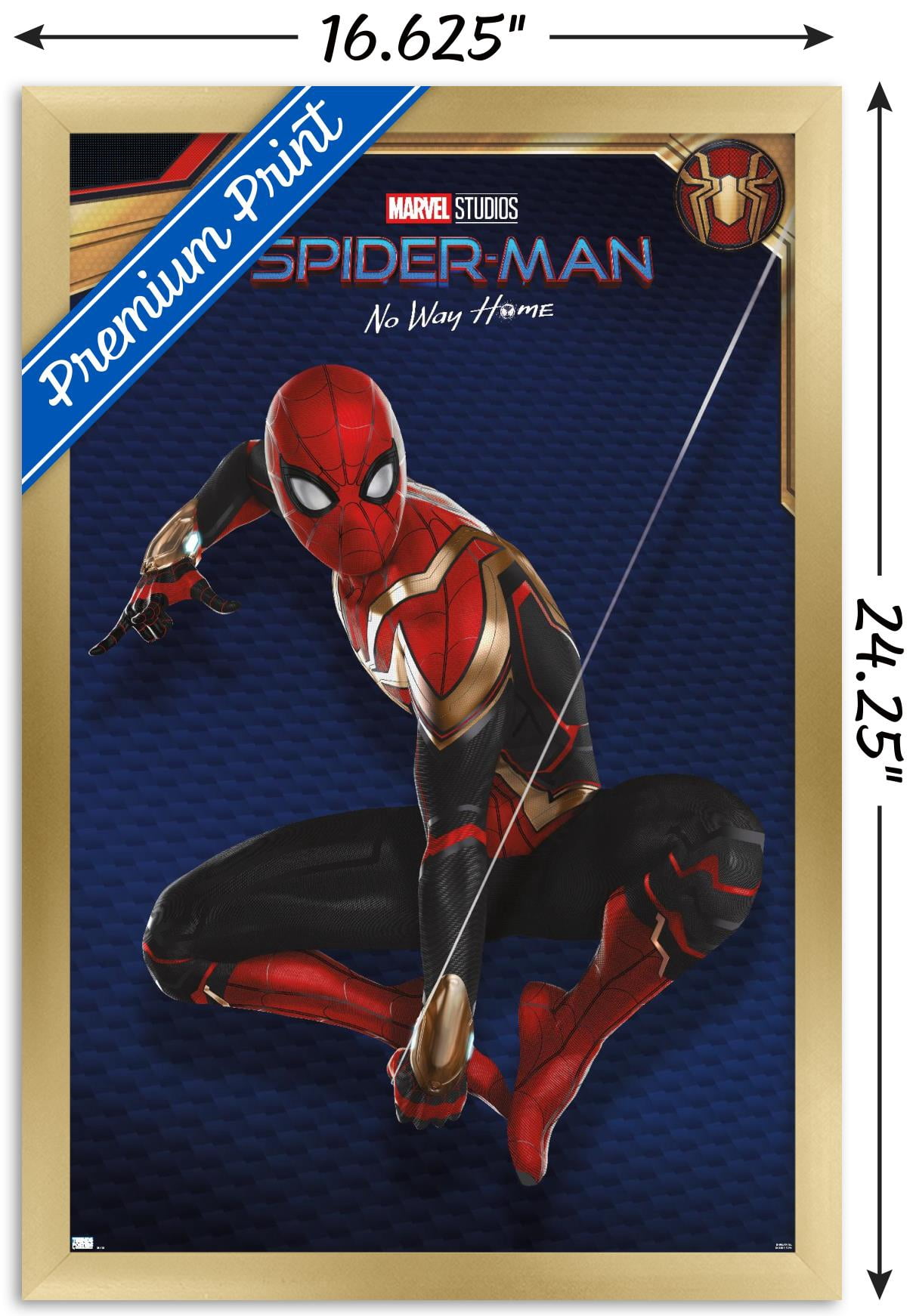 Marvel Spider-Man: No Way Home - Red Costume 16.5" x 24.25" Framed Poster, by Trends International