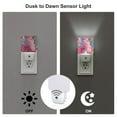 thumbnail image 3 of Bingfone Pink Parrot Tropical Blossoms Print Night Lights Plug into Wall,Dusk to Dawn,Bright Nightlight Auto-On/Off, for Adults Kids Room Bedroom Bathroom Hallway Kitchen, 3 of 7