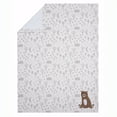 thumbnail image 3 of Bedtime Originals Sleepytime Bear White/Brown Soft Fleece Baby Blanket, 3 of 8