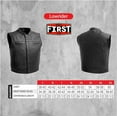 thumbnail image 2 of First Mfg Co - Lowrider - Men's Motorcycle Biker Riding Black Twill Vest - Large, 2 of 4