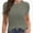 Deep Gray, variant on Women's Basic Solid Active Soft Short Sleeve Crew Neck Top T-Shirts