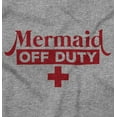 thumbnail image 2 of Mermaid Off Duty Cute Beach Day Vacay Women's Graphic T Shirt Tees Brisco Brands M, 2 of 5