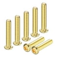 thumbnail image 1 of Uxcell 20-Pack Tornillos de Máquina de Cabeza Plana M4x20mm de Latón, Tornillos de Cabeza Cruzada Totalmente Rosca para Muebles de Latón, 1 of 7