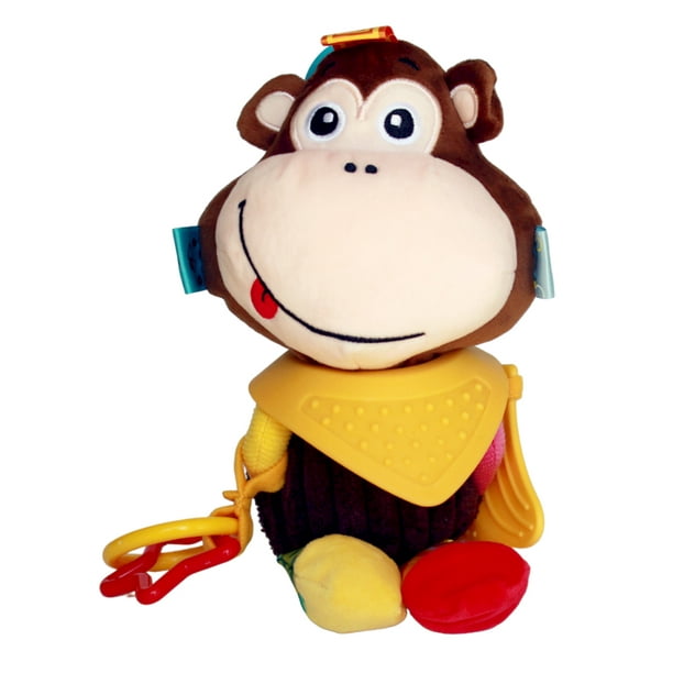 Juguete Peluche Niño Bebe Sonaja Y Mordedera Texturas Sozzy Dara Baby Jug0019