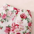 thumbnail image 6 of SILVERCELL 3M-2T Baby Girls Summer Floral Outfits Clothes Ribbed T-shirt Vest Tops + Floral Shorts + Headband Set, 6 of 6