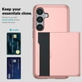 thumbnail image 2 of TECH CIRCLE for Samsung Galaxy S24 FE Android Smartphone Case 6.7" 2024 Release, Hard Plastic Shell Back Cover Case with Sliding Hidden Card Holder Slot, Lightweight Protective Slim Case, Rosegold, 2 of 9