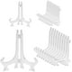 thumbnail image 1 of Paquete de 20 soportes de plástico para platos de caballete para exhibir imágenes, fotografías, platos, piezas de arte, certificados, tarjetas individuales, carteles, sobres y tableros pequeños, 2, 1 of 7