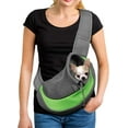 thumbnail image 1 of Bolsa transportadora para perros, bolso de hombro de malla transpirable para perros y gatos, bolso de hombro para cachorros, bolso de transporte ajustable, bolsa de viaje para animales pequeños, perro, 1 of 5