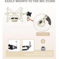 thumbnail image 4 of 103 Shock Mount - Soporte para micrófono compatible con micrófono de condensador 103 M147 de , plateado adecuado para canto diario y locución, 4 of 5
