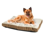 Petmate 80437 Dog Bed, Micro or Micron or Microfiber Suede Fabric, Tan, 27 x 36-In.