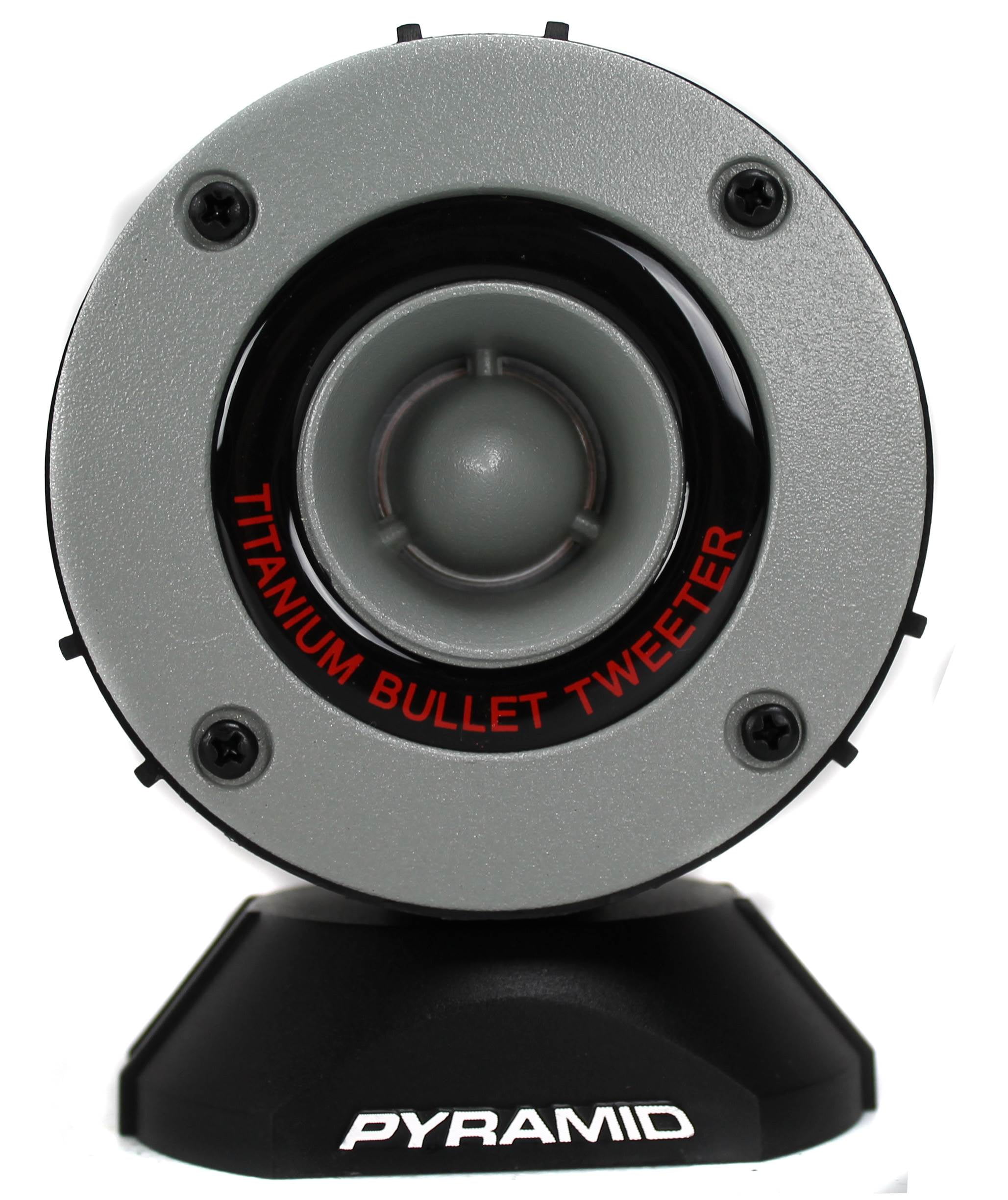 2) New Pyramid TW28 3.75" 300W Super Car Audio Horn Bullet Aluminum