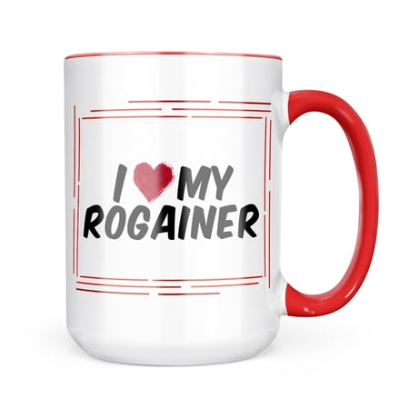 

Neonblond I heart love my Rogainer Mug gift for Coffee Tea lovers