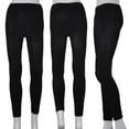 thumbnail image 3 of Travelwant 2Pcs Women's Fleece Lined Winter Leggings High Waisted Thermal Warm Yoga Pants High Waisted Leggings, 3 of 5