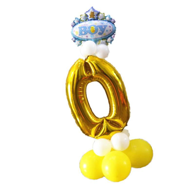 16" Polka Dot Foil Number Balloon Helium Baloon Happy Birthday Party Decor 0~9