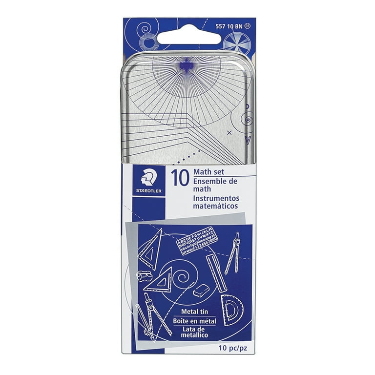 驚きの価格 10pc Staedtler Math Compass Tools, Measuring & Drafting Set: 定規・分度器セット