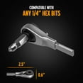 thumbnail image 2 of Galvanox Flat-end Ratchet Driver Designed for Leatherman Models - Compatible with Multi-tool Flat Bit Kits and Standard 1/4" Hex Bits (Brushed Steel), 2 of 6