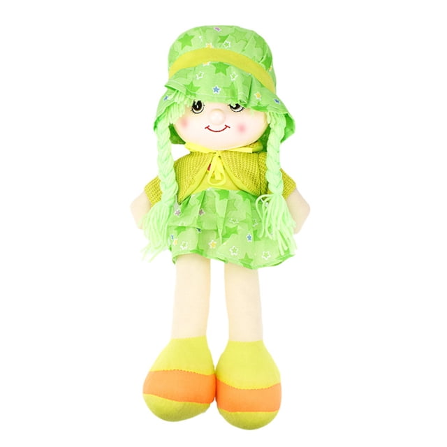 Muñeca de trapo con sombrero de dibujos animados de 42 cm. Juguetes de tela para bebés Niña para jugar a los niños Regalo de cumpleaños para niñas Scienceny WJ3860-03B