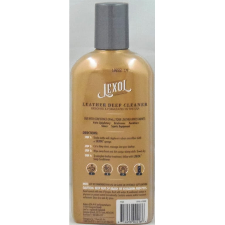 Lexol All Leather Deep Cleaner, 8 oz Interior Car Seat Conditioner