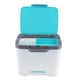 thumbnail image 4 of Caja de almacenamiento de escritorio de mano, organizador de cosméticos de maquillaje de plástico, joyería, de uñas, contenedor de bolígrafo, Azul Macarena Estuche de almacenamiento de maquillaje, 4 of 8